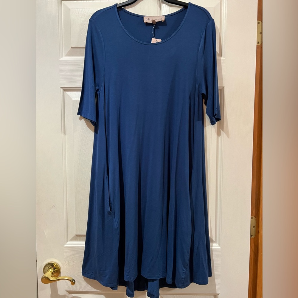 Philosophy dress in blue, size M.